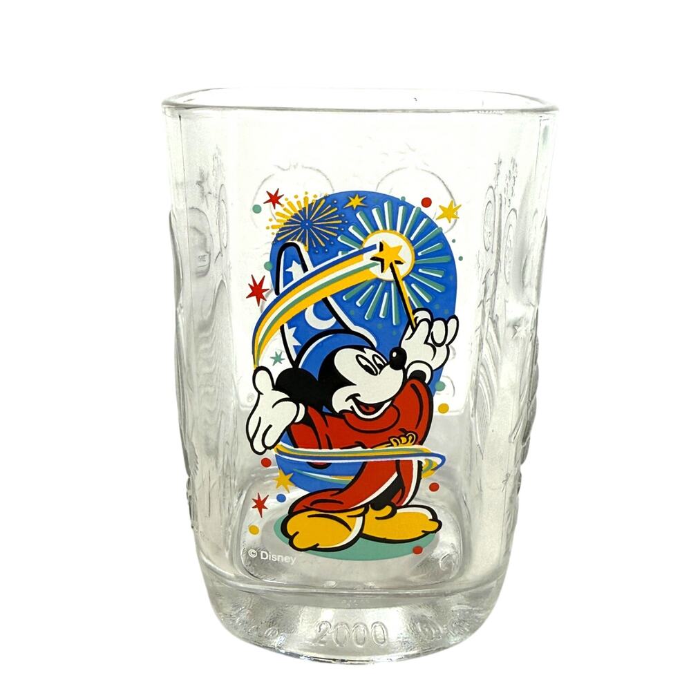 2000 Millennium McDonalds Walt Disney World EPCOT Celebration Square Glass 14 oz